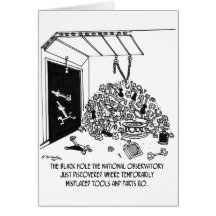 Black Hole Filled With Tools Card