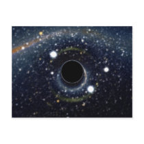 Black hole in space / NASA Postcards