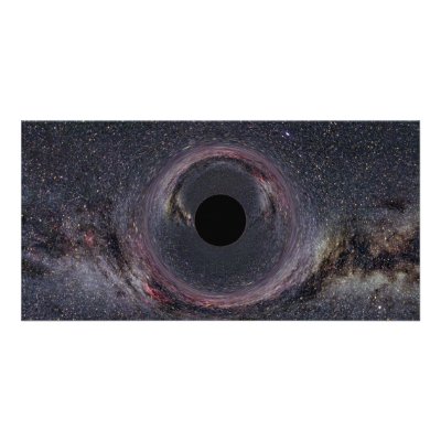 Black Hole Milky Way Picture Card by deenies