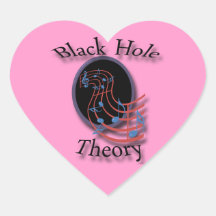 Black Hole Theory black Stickers