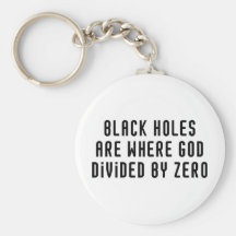 Black Holes Zero Key Chain