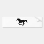 Black horse 1 bumper sticker