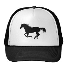 Black horse 1 trucker hats