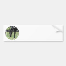 Black Horse Bumper Sticker