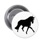 black horse icon pinback buttons