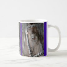 Black horse mug