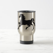 Black horse mugs