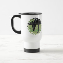 Black Horse Plastic Travel Mug