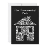Black House Home Housewarming Party Invitation
