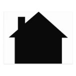 black house icon post cards