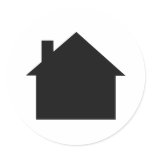black house icon sticker