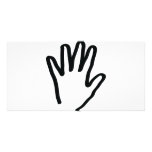 black human hand photo greeting card