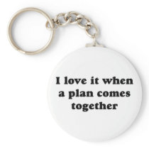 Black I Love It Keychain