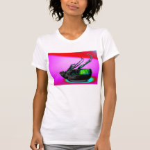 Black&Indiglo June Bug on Pink Background2 by KLM Shirt