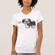 Black Irish Pied Cartoon Havanese Love T-shirt