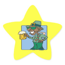 Black Irish Pride Star Sticker