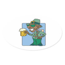 Black Irish Pride Stickers