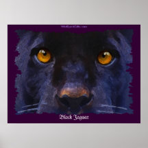 BLACK JAGUAR ~ BLACK PANTHER Art Print