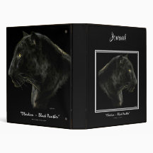 BLACK JAGUAR PANTHER Journal Binder