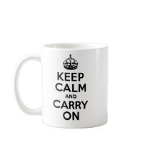 Black Keep Calm And Carry On Best Price Custom Coffee Mug