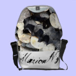 Black Kelp messenger bags