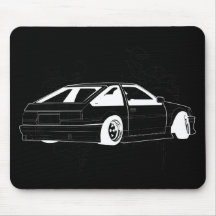Black KIS Levin AE86 Mousepads