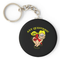 Black Kiss My Ass Girl Keychains
