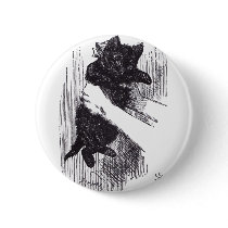 Black Kitten buttons