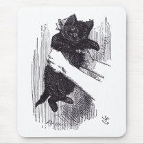 Black Kitten mousepads