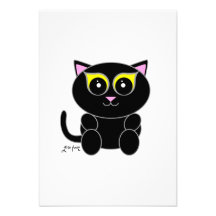 Black Kitty Invite