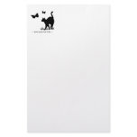 Black Kitty Kats R Free Stationary Stationery Paper