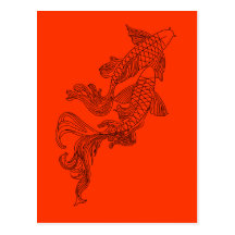 Black Kois Postcards