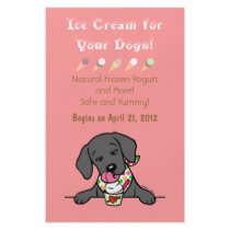 Black Lab Ice Cream for Dogs Flyer