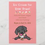 Black Lab Ice Cream for Dogs Flyer
