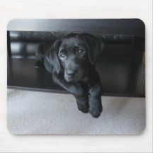 Black Lab Puppy Mouse Pad