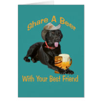 Black Lab  Shares A Beer