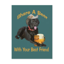 Black Lab  Shares A Beer
