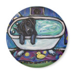 Black Labrador bath Magnets