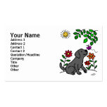 Black Labrador & Green Business Card Templates