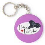 Black Labrador Puppy Key Chains