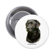Black Labrador Retriever Buttons