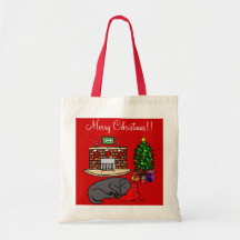 Black Labrador Retriever Christmas Bags