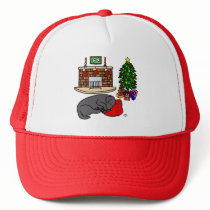 Black Labrador Retriever Christmas Hats