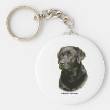 Black Labrador Retriever Key Chain