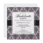 Black Lace Bachelorette Party Invitations