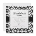Black Lace Bachelorette Party Invitations