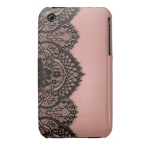 Black lace Case-Mate iPhone 3 cases