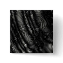 Black Lace Fractal Pinback Button