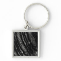 Black Lace Fractal Key Chains