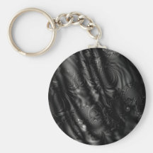 Black Lace Fractal Keychain